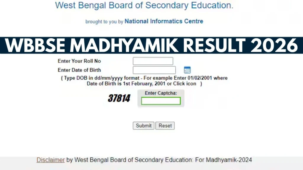 WB Board 10th Result 2026, Madhyamik Marksheet Download, Pass Percentage